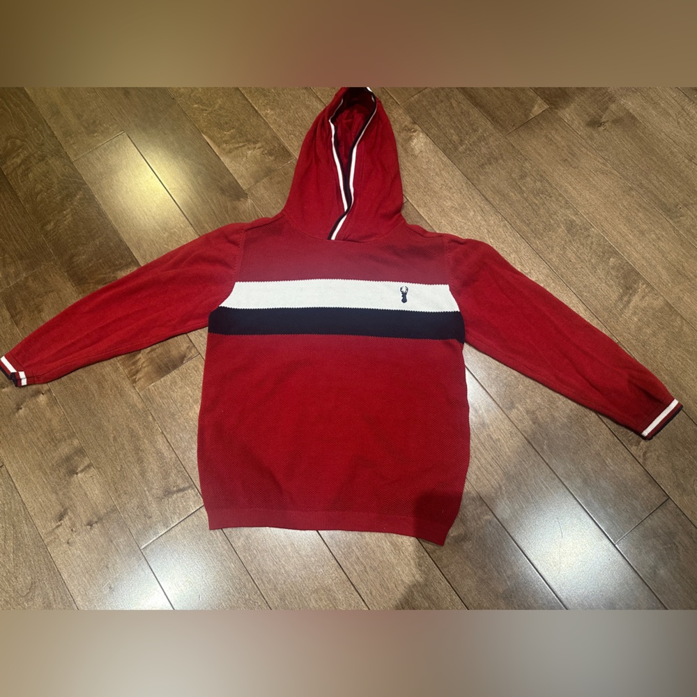 🎉BUNDLE 10 for $50🎉  BUNDLE & SAVE! Next Direct • Kids Red Hoodie with Stripe